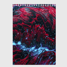 Скетчбук с принтом Всплеск Красного в Курске, 100% бумага
 | 48 листов, плотность листов — 100 г/м2, плотность картонной обложки — 250 г/м2. Листы скреплены сверху удобной пружинной спиралью | Тематика изображения на принте: abstraction | neon | red devil | storm | trend | water | абстракция | буря | весна | вода | всплеск | зима | краска | краски | красный | лето | мода | неон | неоновые цвета | осень | природа | сила | стиль | тренды | шторм | яркие