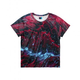 Детская футболка 3D с принтом Всплеск Красного в Курске, 100% гипоаллергенный полиэфир | прямой крой, круглый вырез горловины, длина до линии бедер, чуть спущенное плечо, ткань немного тянется | abstraction | neon | red devil | storm | trend | water | абстракция | буря | весна | вода | всплеск | зима | краска | краски | красный | лето | мода | неон | неоновые цвета | осень | природа | сила | стиль | тренды | шторм | яркие