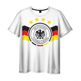 Мужская футболка 3D с принтом Сборная Германии в Курске, 100% полиэфир | прямой крой, круглый вырез горловины, длина до линии бедер | deutsche | deutschland | die mannschaft | germany | германия | немецкая сборная | сборная | сборная гемании по футболу | сборная германии | форма | футбол