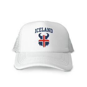 Кепка тракер с сеткой с принтом Исландия в Курске, трикотажное полотно; задняя часть — сетка | длинный козырек, универсальный размер, пластиковая застежка | Тематика изображения на принте: iceland | iseland | исландия | сборная | сборная исландии | сборная исландии по футболу | сборные | форма | футбол | чемпионат мира по футболу