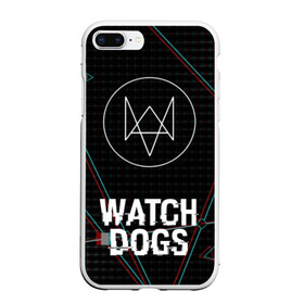 Чехол для iPhone 7Plus/8 Plus матовый с принтом WATCH DOGS в Курске, Силикон | Область печати: задняя сторона чехла, без боковых панелей | action | ct os | ded sec | fox | gamer | glitch | hacker | player | watch dogs | watch dogs 2 | глитч | знак лиса | игра | компьютерная игра | хакер