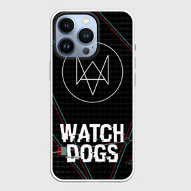 Чехол для iPhone 13 Pro с принтом WATCH DOGS в Курске,  |  | action | ct os | ded sec | fox | gamer | glitch | hacker | player | watch dogs | watch dogs 2 | глитч | знак лиса | игра | компьютерная игра | хакер