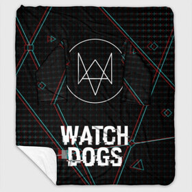 Плед с рукавами с принтом WATCH DOGS в Курске, 100% полиэстер | Закругленные углы, все края обработаны. Ткань не мнется и не растягивается. Размер 170*145 | action | ct os | ded sec | fox | gamer | glitch | hacker | player | watch dogs | watch dogs 2 | глитч | знак лиса | игра | компьютерная игра | хакер