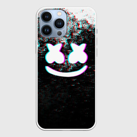 Чехол для iPhone 13 Pro Max с принтом MARSHMELLO GLITCH   МАРШМЕЛЛО НЕОН в Курске,  |  | dj | glitch | marshmello | usa | америка | глитч | клубная музыка | маршмелло | музыка | музыкант