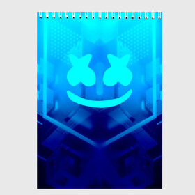 Скетчбук с принтом MARSHMELLO NEON в Курске, 100% бумага
 | 48 листов, плотность листов — 100 г/м2, плотность картонной обложки — 250 г/м2. Листы скреплены сверху удобной пружинной спиралью | dj | glitch | marshmello | neon | techno | usa | абстракция | америка | глитч | клубная музыка | маршмелло | музыка | музыкант | неон | техно