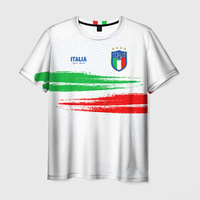 Мужская футболка 3D с принтом Сборная Италии в Курске, 100% полиэфир | прямой крой, круглый вырез горловины, длина до линии бедер | italia | italy | squadra azzurra | италия | сборная италии | сборная италии по футболу | форма | футбольные сборные | чемпионат европы | чемпионат мира