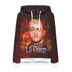 Женская толстовка 3D с принтом Lil Peep в Курске, 100% полиэстер  | двухслойный капюшон со шнурком для регулировки, мягкие манжеты на рукавах и по низу толстовки, спереди карман-кенгуру с мягким внутренним слоем. | awful things | gustav | lil peep | густав ор | клауд | клауд рэп | лил | лили | певец | пееп | пеп | пип | пост эмо | реп | репер | рэп | рэпер | трэп | хип | хип хоп | хоп | эмо трэп