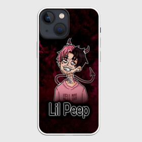 Чехол для iPhone 13 mini с принтом Lil Peep в Курске,  |  | awful things | gustav | lil peep | густав ор | клауд | клауд рэп | лил | лили | певец | пееп | пеп | пип | пост эмо | реп | репер | рэп | рэпер | трэп | хип | хип хоп | хоп | эмо трэп