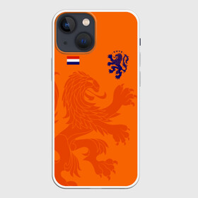 Чехол для iPhone 13 mini с принтом Сборная Голландии в Курске,  |  | holland | nederland | netherlands | голландия | нидерланды | сборная голландии | сборная голландии по футболу | сборная нидерландов | форма | футбольные сборные | чемпионат