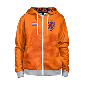 Детская толстовка 3D на молнии с принтом Сборная Голландии в Курске, 100% полиэстер |  манжеты и пояс оформлены широкой мягкой резинкой, двухслойный капюшон со шнурком для регулировки, спереди карманы и застежка-молния
 | holland | nederland | netherlands | голландия | нидерланды | сборная голландии | сборная голландии по футболу | сборная нидерландов | форма | футбольные сборные | чемпионат