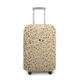 Чехол для чемодана 3D с принтом Блин в Курске, 86% полиэфир, 14% спандекс | двустороннее нанесение принта, прорези для ручек и колес | блин | блины | жареный | лаваш | текстура | фон | хлеб