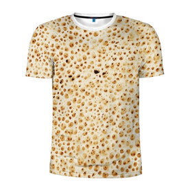 Мужская футболка 3D спортивная с принтом Блин в Курске, 100% полиэстер с улучшенными характеристиками | приталенный силуэт, круглая горловина, широкие плечи, сужается к линии бедра | блин | блины | жареный | лаваш | текстура | фон | хлеб