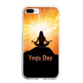 Чехол для iPhone 7Plus/8 Plus матовый с принтом International Yoga Day в Курске, Силикон | Область печати: задняя сторона чехла, без боковых панелей | Тематика изображения на принте: 21 июня | day | energy | girl | international | ju | lightning | lotus | meditation | mountain | pose | silhouette | sky | space | stars | universe | woman | yoga | yogi | вселенная | гора | девушка | день | женщина | звёзды | йог | йоги | космос | лотос 