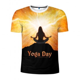 Мужская футболка 3D спортивная с принтом International Yoga Day в Курске, 100% полиэстер с улучшенными характеристиками | приталенный силуэт, круглая горловина, широкие плечи, сужается к линии бедра | Тематика изображения на принте: 21 июня | day | energy | girl | international | ju | lightning | lotus | meditation | mountain | pose | silhouette | sky | space | stars | universe | woman | yoga | yogi | вселенная | гора | девушка | день | женщина | звёзды | йог | йоги | космос | лотос 