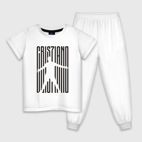 Детская пижама хлопок с принтом Ronaldo в Курске, 100% хлопок |  брюки и футболка прямого кроя, без карманов, на брюках мягкая резинка на поясе и по низу штанин
 | champion | cr7 | cristiano | game | goal | italy | juve | juventus | madrid | real | ronaldo | spain | team | буффон | гол | дибал | золотой мяч | игрок | игуаин | испания | италия | криштиану | куадрадо | мадрид | португалия | реал | роналду | 