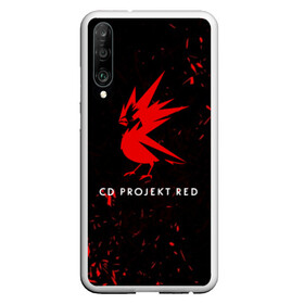 Чехол для Honor P30 с принтом CD RPOJECT RED в Курске, Силикон | Область печати: задняя сторона чехла, без боковых панелей | 2019 | cd project red | cyberpunk 2077 | future | hack | night city | samurai | sci fi | андроиды | безумие | будущее | киберпанк 2077 | логотип | роботы | самураи | фантастика | цифры