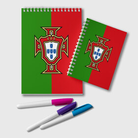 Блокнот с принтом Сборная Португалии в Курске, 100% бумага | 48 листов, плотность листов — 60 г/м2, плотность картонной обложки — 250 г/м2. Листы скреплены удобной пружинной спиралью. Цвет линий — светло-серый
 | portugal | криштиану роналду | португалия | португальская сборная | сборная португалии | сборная португалии по футболу | форма | футбол | чемпионат