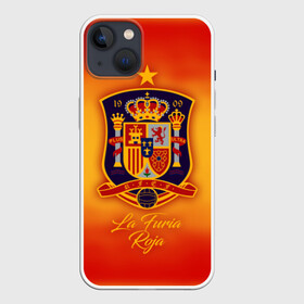 Чехол для iPhone 13 с принтом Сборная Испании в Курске,  |  | espana | la furia roja | spain | испания | красная фурия | сборная испании | сборная испании по футболу | сборные | форма | футбол | чемпионат