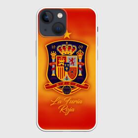 Чехол для iPhone 13 mini с принтом Сборная Испании в Курске,  |  | espana | la furia roja | spain | испания | красная фурия | сборная испании | сборная испании по футболу | сборные | форма | футбол | чемпионат