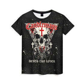 Женская футболка 3D с принтом Candlemass в Курске, 100% полиэфир ( синтетическое хлопкоподобное полотно) | прямой крой, круглый вырез горловины, длина до линии бедер | doom | metal | группы | дум | дум метал | метал | музыка | рок