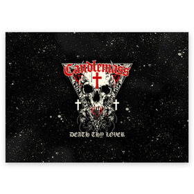 Поздравительная открытка с принтом Candlemass в Курске, 100% бумага | плотность бумаги 280 г/м2, матовая, на обратной стороне линовка и место для марки
 | doom | metal | группы | дум | дум метал | метал | музыка | рок