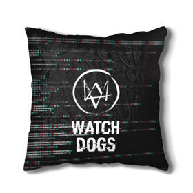 Подушка 3D с принтом WATCH DOGS в Курске, наволочка – 100% полиэстер, наполнитель – холлофайбер (легкий наполнитель, не вызывает аллергию). | состоит из подушки и наволочки. Наволочка на молнии, легко снимается для стирки | Тематика изображения на принте: action | ct os | ded sec | fox | game | gamer | glitch | hacker | player | watch dogs | watch dogs 2 | глитч | знак лиса | игра | компьютерная игра | маркус | хакер