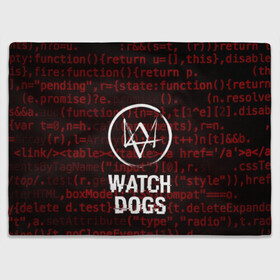 Плед 3D с принтом WATCH DOGS в Курске, 100% полиэстер | закругленные углы, все края обработаны. Ткань не мнется и не растягивается | Тематика изображения на принте: action | ct os | ded sec | fox | game | gamer | glitch | hacker | player | watch dogs | watch dogs 2 | глитч | знак лиса | игра | компьютерная игра | маркус | хакер