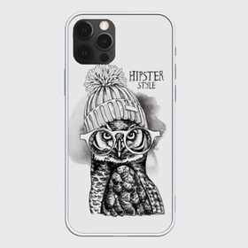 Чехол для iPhone 12 Pro Max с принтом Хипстер сова в Курске, Силикон |  | art | bird | drawing | font | graphics | hat | hipster | inscription | owl | predator | view | wild | взгляд | графика | дикий | искусство | надпись | очки | птица | рисунок | сова | хипстер | хищник | шапка | шрифт