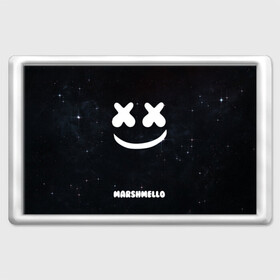 Магнит 45*70 с принтом Marshmello Cosmos в Курске, Пластик | Размер: 78*52 мм; Размер печати: 70*45 | dj | marshmello | usa | америка | клубная музыка | мармело | маршмелло | маршмеллоу | музыка | музыкант