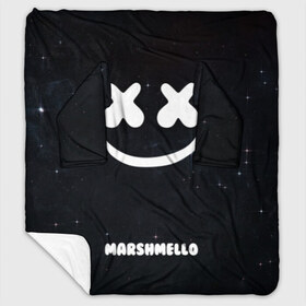 Плед с рукавами с принтом Marshmello Cosmos в Курске, 100% полиэстер | Закругленные углы, все края обработаны. Ткань не мнется и не растягивается. Размер 170*145 | Тематика изображения на принте: dj | marshmello | usa | америка | клубная музыка | мармело | маршмелло | маршмеллоу | музыка | музыкант