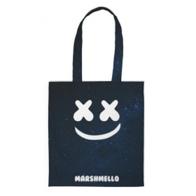 Сумка 3D повседневная с принтом Marshmello Cosmos в Курске, 100% полиэстер | Плотность: 200 г/м2; Размер: 34×35 см; Высота лямок: 30 см | dj | marshmello | usa | америка | клубная музыка | космос | мармело | маршмелло | маршмеллоу | музыка | музыкант | небо