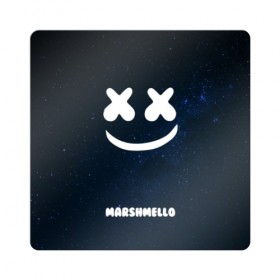 Магнит виниловый Квадрат с принтом Marshmello Cosmos в Курске, полимерный материал с магнитным слоем | размер 9*9 см, закругленные углы | Тематика изображения на принте: dj | marshmello | usa | америка | клубная музыка | космос | мармело | маршмелло | маршмеллоу | музыка | музыкант | небо