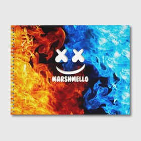Альбом для рисования с принтом Marshmello Fire в Курске, 100% бумага
 | матовая бумага, плотность 200 мг. | dj | fire | marshmello | usa | америка | вода | клубная музыка | мармело | маршмелло | маршмеллоу | музыка | музыкант | огонь