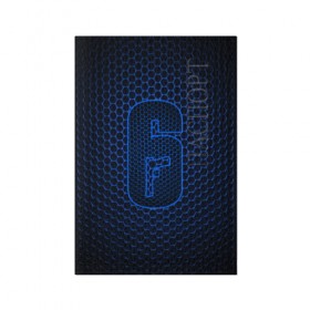 Обложка для паспорта матовая кожа с принтом RAINBOW SIX | SIEGE в Курске, натуральная матовая кожа | размер 19,3 х 13,7 см; прозрачные пластиковые крепления | 