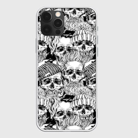 Чехол для iPhone 12 Pro Max с принтом Human skulls в Курске, Силикон |  | Тематика изображения на принте: beard | death | fashionable | hairstyle | hat | hipster | human | knitted | men | mustache | skull | street | style | symbol | борода | вязаная | модная | мужчины | прическа | символ | стиль | уличный | усы | хипстер | человеческие | черепа | шап