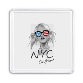 Магнит 55*55 с принтом NYC girlfriend в Курске, Пластик | Размер: 65*65 мм; Размер печати: 55*55 мм | beautiful | blonde | city | flag | girl | girlfriend | new york | reflection | stars | stripes | usa | блондинка | город | девушка | звезды | красивая | нью йорк | отражение | очки | подруга | полосы | сша | флаг
