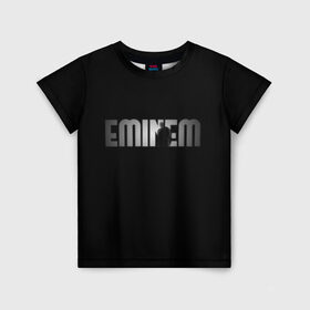 Детская футболка 3D с принтом EMINEM в Курске, 100% гипоаллергенный полиэфир | прямой крой, круглый вырез горловины, длина до линии бедер, чуть спущенное плечо, ткань немного тянется | eminem | rap | актёр | американский рэпер | композитор | маршалл | продюсер | рэп | рэпер | эминем