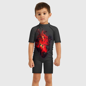Детский купальный костюм 3D с принтом Space Heart в Курске, Полиэстер 85%, Спандекс 15% | застежка на молнии на спине | space
heart
космос
космическое сердце
сердце