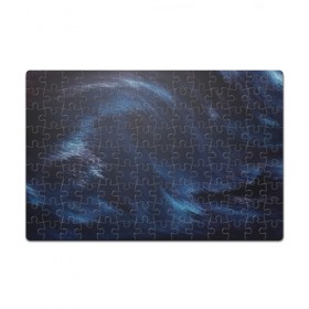 Пазл магнитный 126 элементов с принтом ВОЛНЫ в Курске, полимерный материал с магнитным слоем | 126 деталей, размер изделия —  180*270 мм | абстракция | абстракшн | волна | волны | изгиб | изгибы | краски | красочные изгибы | линии | линия | море | океан | синие волны | синие линии | синий океан | синяя волная | синяя линия | тренды