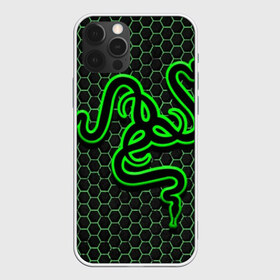 Чехол для iPhone 12 Pro Max с принтом RAZER в Курске, Силикон |  | game | razer | texture | зеленый | игровое лого | игромания | игры | рэйзер | текстуры