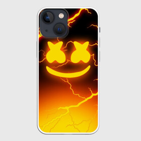Чехол для iPhone 13 mini с принтом THUNDER MELLO в Курске,  |  | Тематика изображения на принте: dj | marshmello | thunder | usa | америка | клубная музыка | маршмелло | молнии | музыка | музыкант