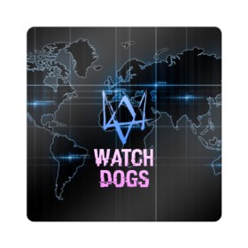 Магнит виниловый Квадрат с принтом WATCH DOGS в Курске, полимерный материал с магнитным слоем | размер 9*9 см, закругленные углы | Тематика изображения на принте: action | ct os | ded sec | fox | game | gamer | glitch | hacker | player | watch dogs | watch dogs 2 | глитч | знак лиса | игра | компьютерная игра | маркус | хакер