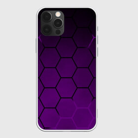 Чехол для iPhone 12 Pro Max с принтом Неоновая броня в Курске, Силикон |  | abstraction | geometry | hexagon | techno | абстракция | броня | геометрия | краски | неон | неоновый | сетка | соты | стальная броня | текстура | шестигранники