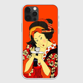 Чехол для iPhone 12 Pro Max с принтом Японка в Курске, Силикон |  | brunette | ceremony | culture | east | flowers | geisha | hairstyle | japan | japanese woman | kimono | makeup | tea | traditions | брюнетка | восток | кимоно | культура | макияж | прическа | традиции | цветы | церемония | чай | чайная | япония | 