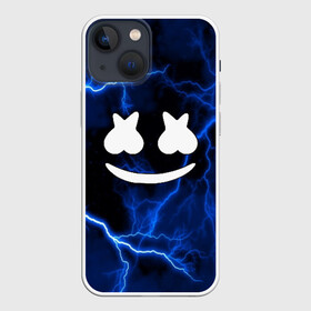 Чехол для iPhone 13 mini с принтом Marshmello STORM в Курске,  |  | Тематика изображения на принте: christopher comstock | dj | marshmello | music | диджей | клубная музыка | клубняк | крис комсток | логотип | маршмеллоу | музыка