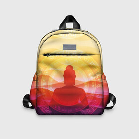 Детский рюкзак 3D с принтом Будда в Курске, 100% полиэстер | лямки с регулируемой длиной, сверху петелька, чтобы рюкзак можно было повесить на вешалку. Основное отделение закрывается на молнию, как и внешний карман. Внутри дополнительный карман. По бокам два дополнительных кармашка | buddha | calm | color | enlightenment | india | meditatio | mountains | nature | purple | red | religion | symbol | yellow | yoga | будда | горы | духовность | желтый | индия | йога | красный | медитация | природа | просветление | расслабление | религия |