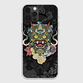 Чехол для iPhone 12 Pro Max с принтом Дракон в Курске, Силикон |  | character | dragon | east | eyes | fangs | horns | japan | japanese | legend | mask | mythological | pattern | yellow | восток | глаза | дракон | желтые | клыки | легенда | маска | мифологический | персонаж | рога | узор | япония | японский