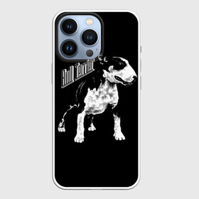 Чехол для iPhone 13 Pro с принтом Бультерьер в Курске,  |  | angry | animals | authority | black and white | breed | bull terrier | cool | dog | fight | illustration | inscription | spotted | supreme | swag | wild | авторитет | бойцовый | бультерьер | верховный | дикий | животные | злой | иллюстрация | крутой | н |