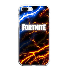 Чехол для iPhone 7Plus/8 Plus матовый с принтом FORTNITE STORM в Курске, Силикон | Область печати: задняя сторона чехла, без боковых панелей | 2019 | armor | armour | cybersport | esport | fortnite | game | llama | logo | thunder | броня | игра | киберспорт | лама | молнии | фиолетовый | фирменные цвета | фортнайт