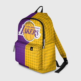 Рюкзак 3D с принтом Lakers (1) в Курске, 100% полиэстер | лямки с регулируемой длиной, сверху петелька, чтобы рюкзак можно было повесить на вешалку. Основное отделение закрывается на молнию, как и внешний карман. Внутри два дополнительных кармана, один из которых закрывается на молнию. По бокам два дополнительных кармашка | ball | basket | basketball | kobu | lakers | lebron | los angeles | баскетбол | коюи | леброн | лейкерс | лос анджелис